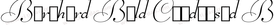 Bernhard Bold Condensed BT字体转换